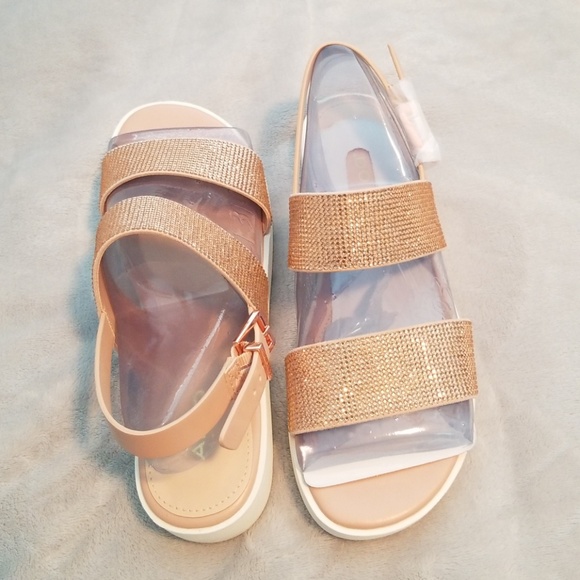 Rose Gold Platform Sandals - Picture 4 of 5